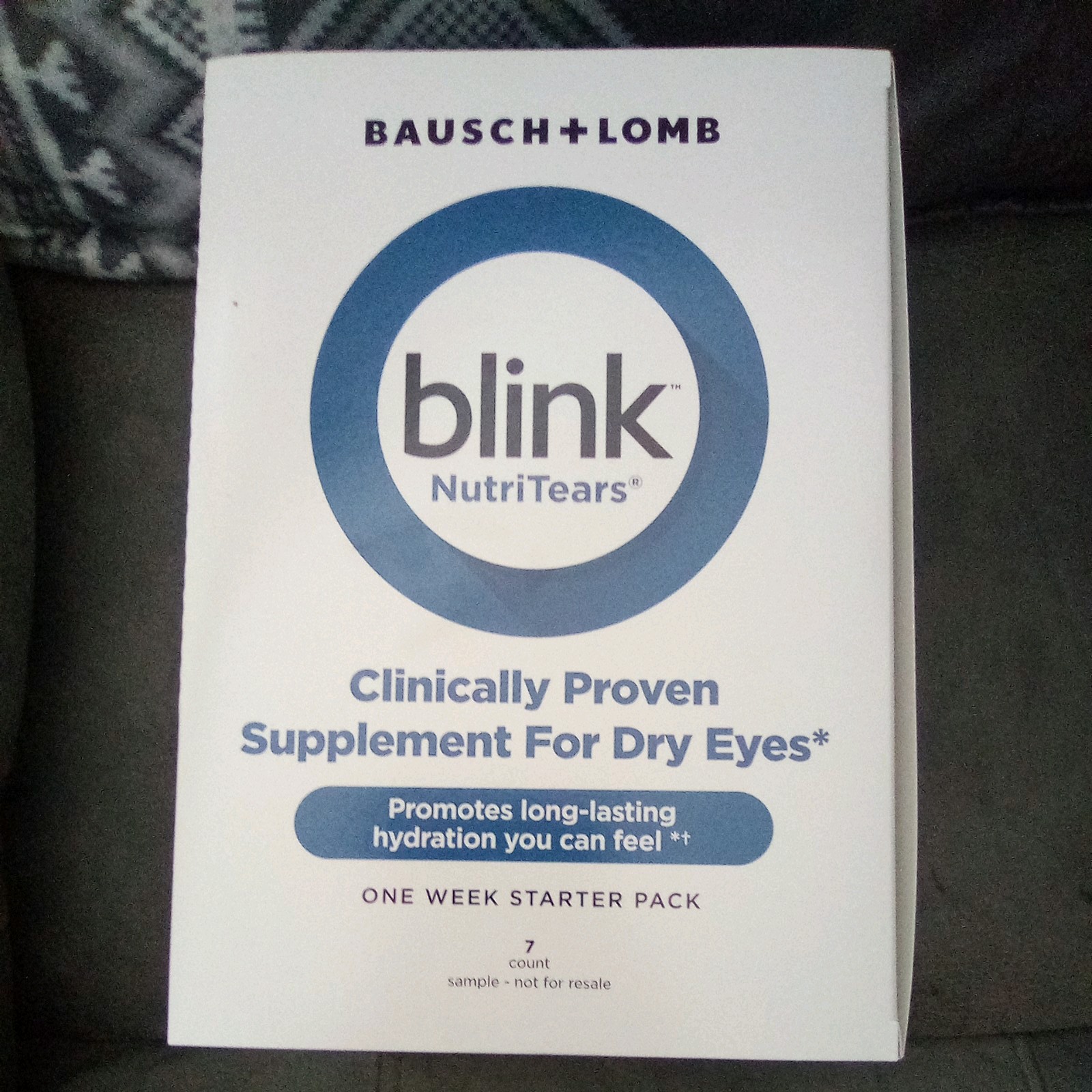 Blink NutriTears for Dry Eyes Relief Pills Travel Pack 168X Exp: 02/26