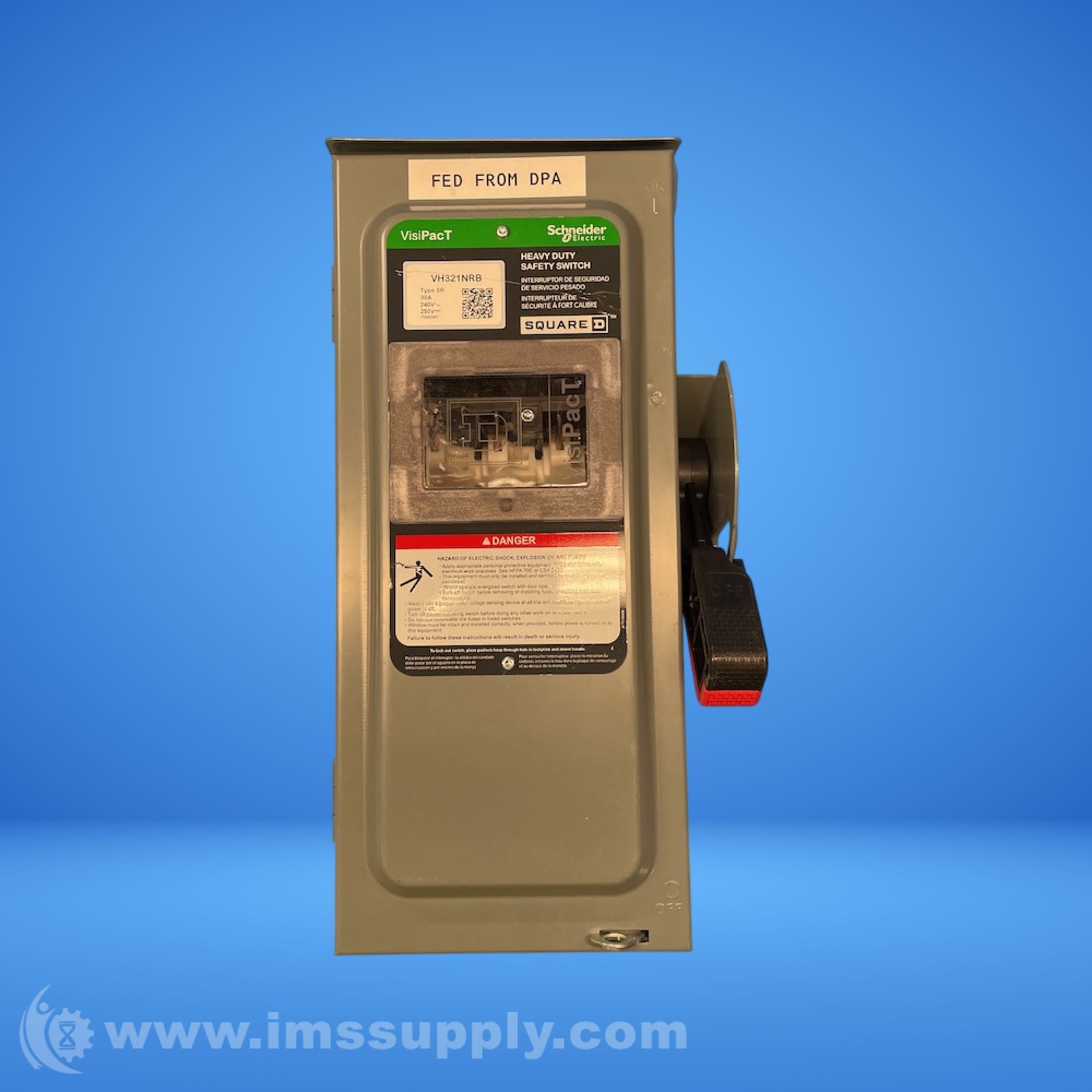 Square D VH321NRB Safety Switch USIP