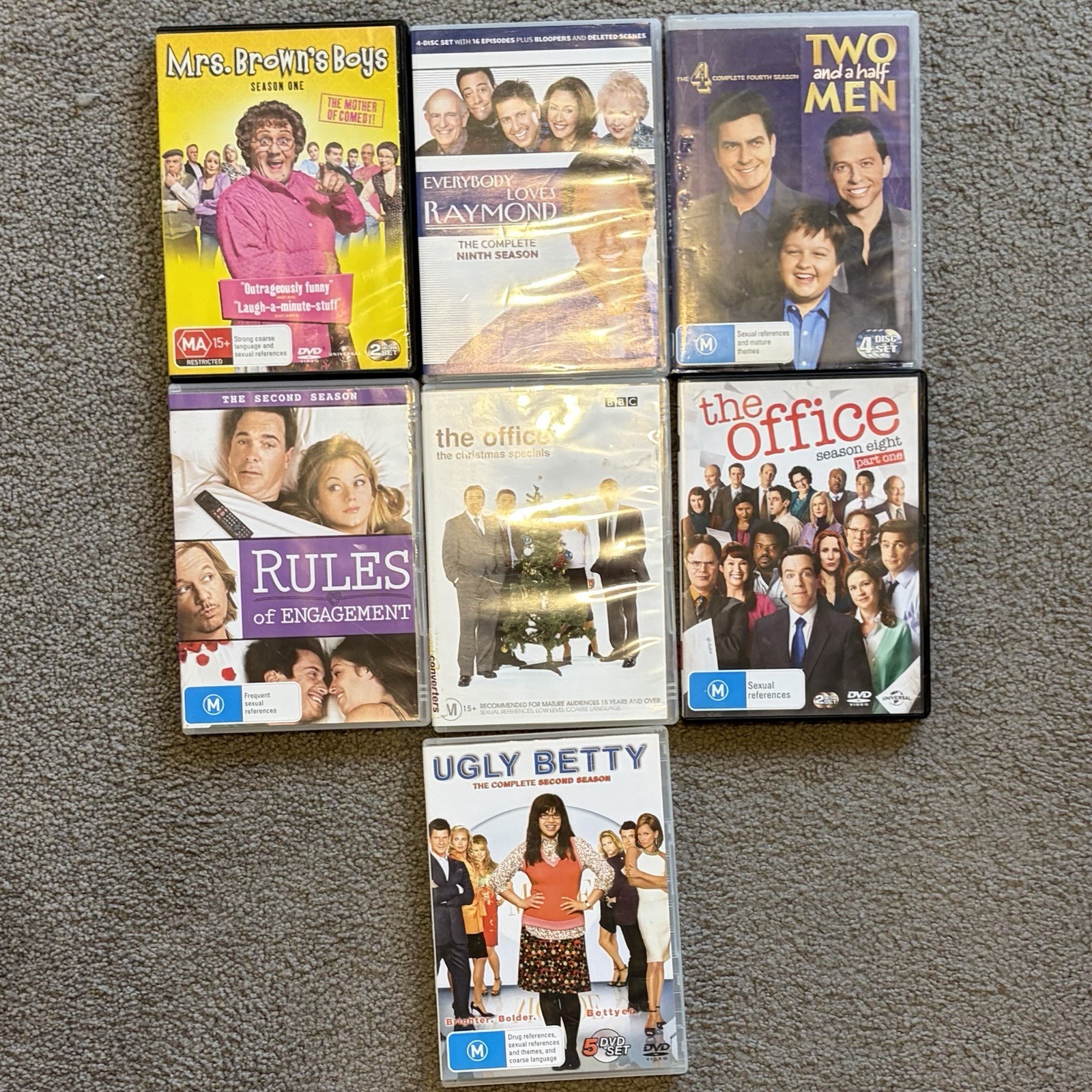 Comedy TV DVD Bundle The Office Two and a Half Men Everybody Loves Raymond