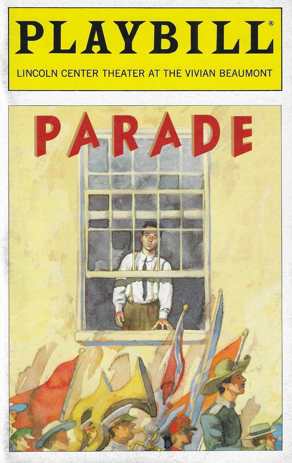 Parade - OBC Broadway Playbill - Jan 1999 - Carolee Carmello, Brent Carver