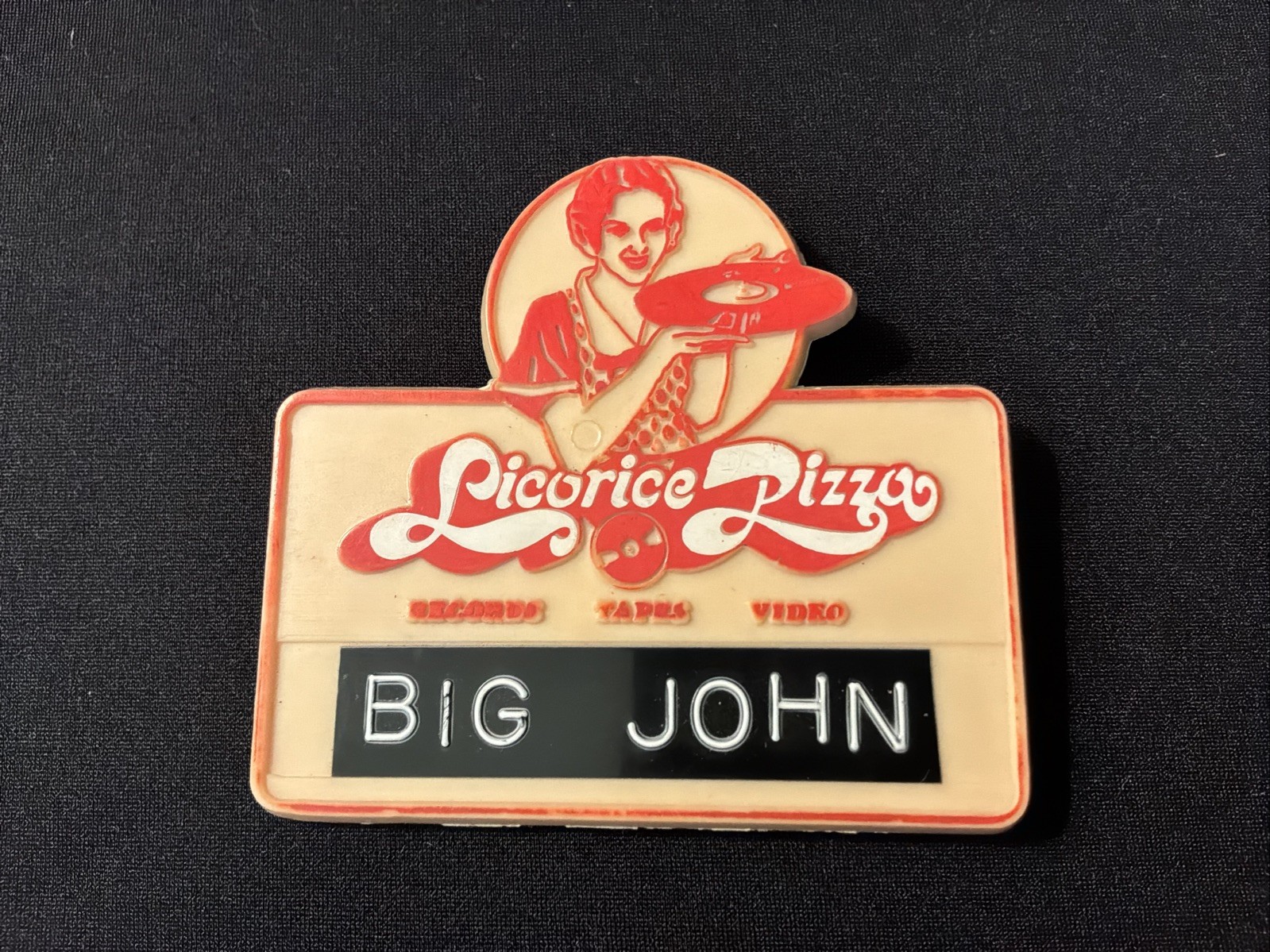 Vintage Licorice Pizza Employee Badge “BIG JOHN” You Gotta Have It