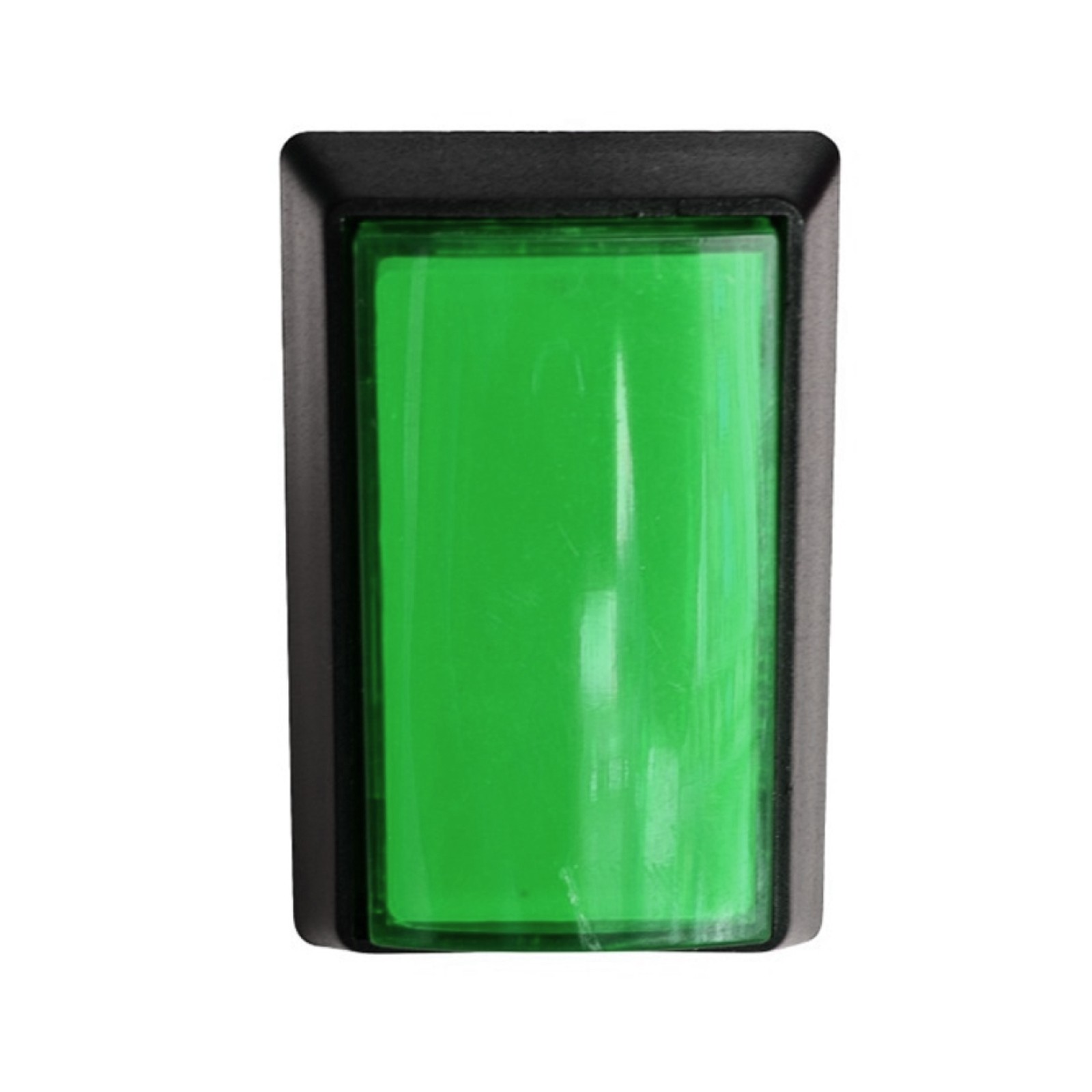 Green Arcade Square Rectangle Buttons LED Push Illumilated W/ Microswitch B