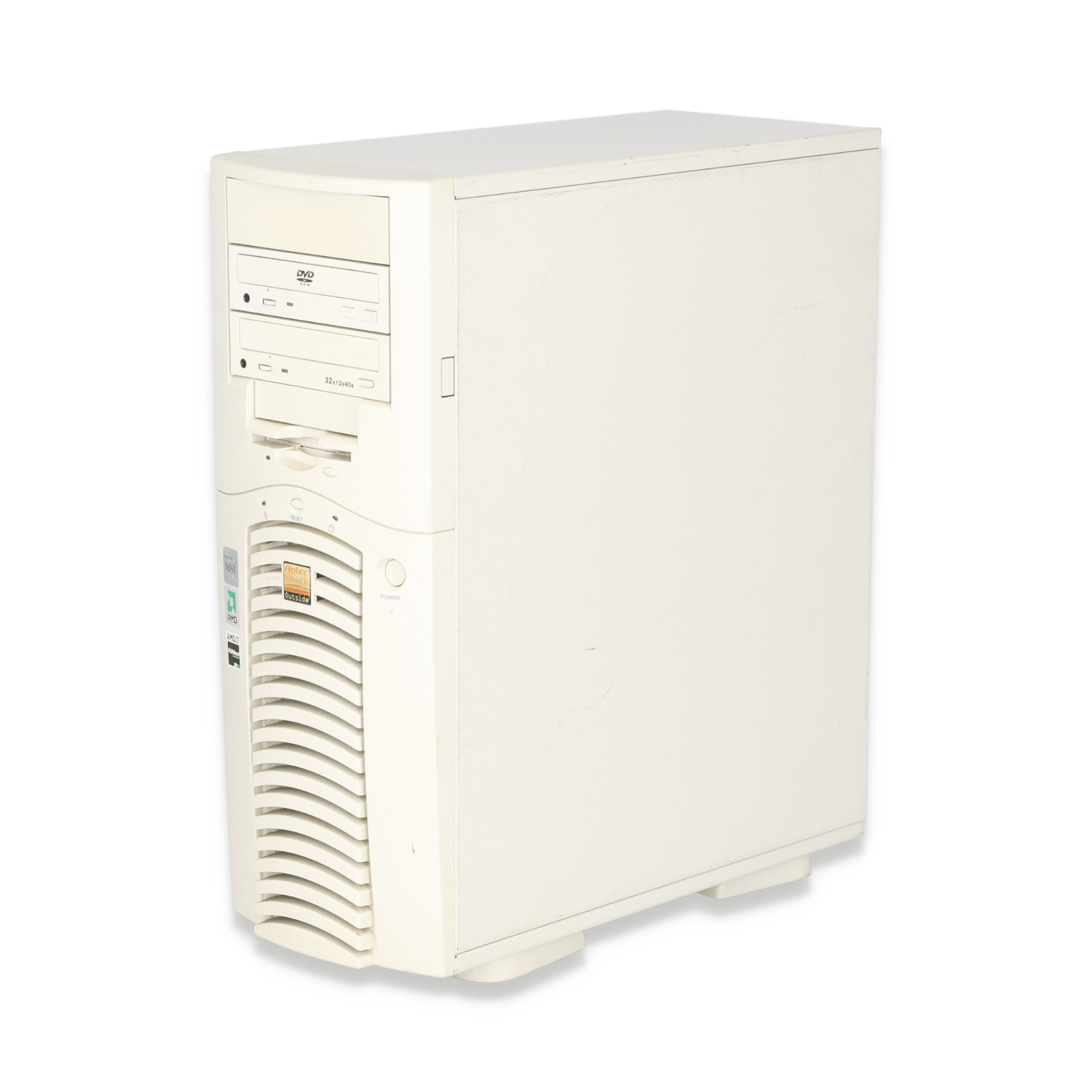 Antec Outside Vintage Tower Build GA-7N00L AMD Athalon XP 450w PSU 1GB RAM No HD