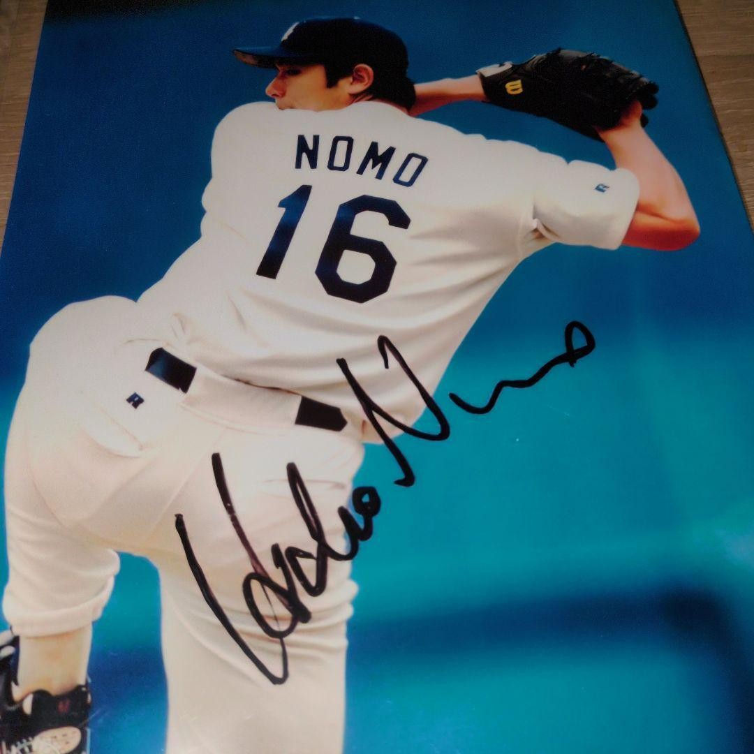 Hideo Nomo Signed Photo Pitcher #16 Autographed Baseball Memorabilia Used
