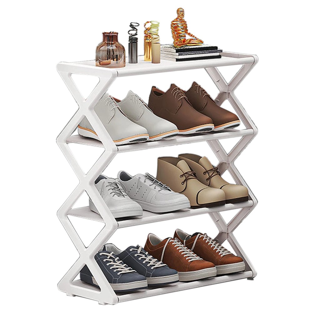 X-Shaped Shoe Rack for Home, Multifunctional Steel Shoe Rack,5995