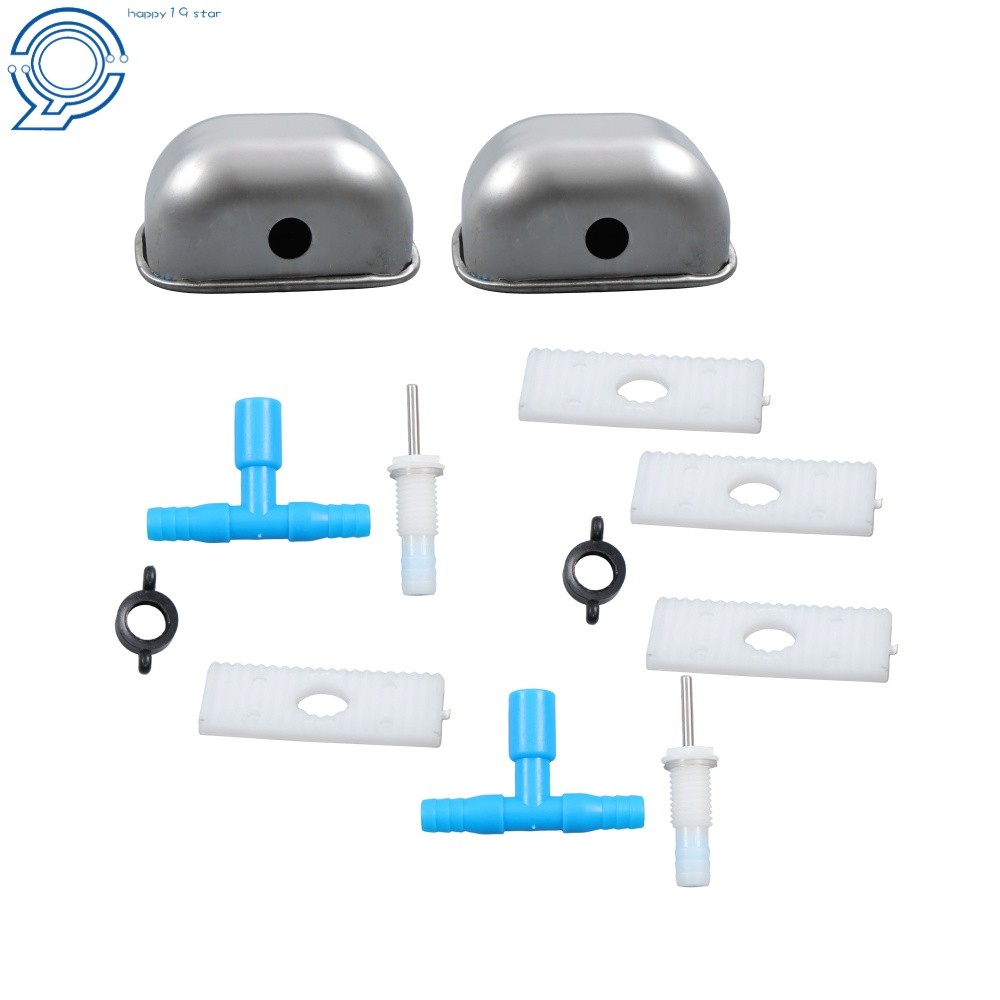 Gravity-Fed Auto-Fill Water Cups - Ideal For Chickens Bunnies & More 2 Pack