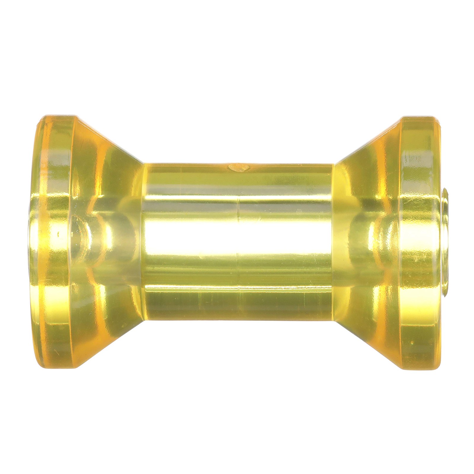 Attwood 11317-1 Boat Trailer Spool/Keel Polymer Roller, 5 Inches 4.5", Yellow 