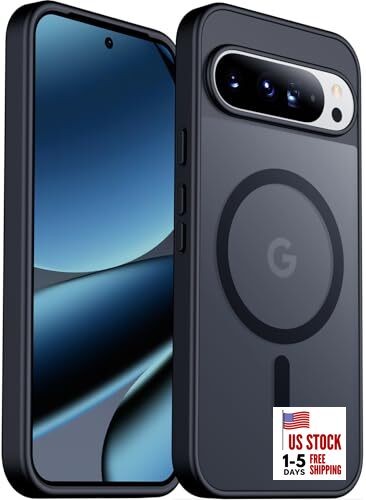  Magnetic for Google Pixel 10/Pixel 10 Pro Case, Military Pixel 10/10 Pro Black
