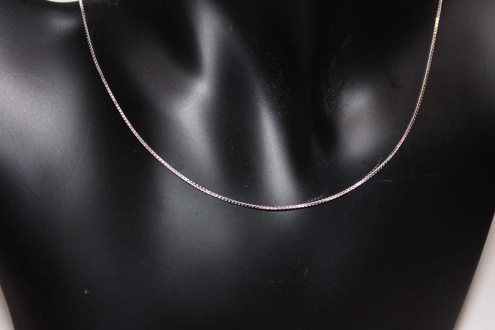 Vintage Sterling Silver 30" Box Chain Necklace –Delicate Venetian Layering Chain