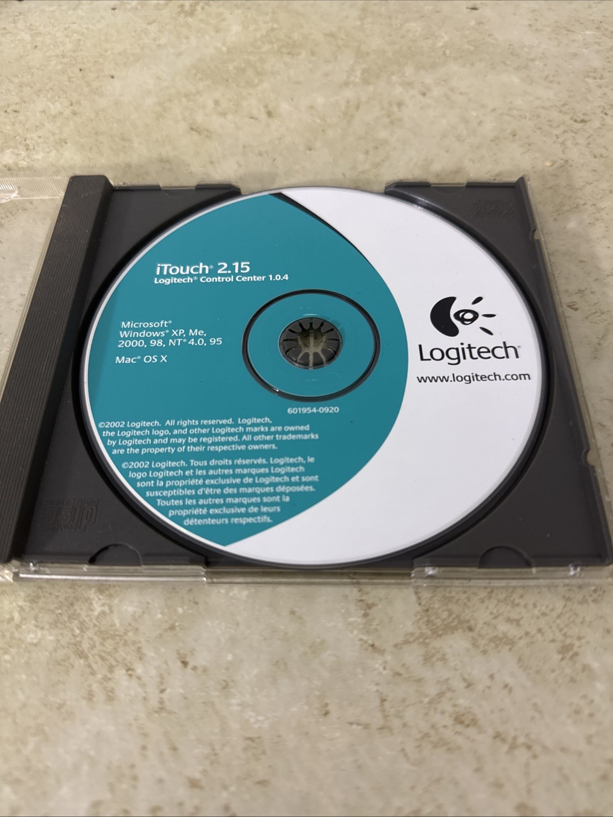 Logitech iTouch 2.15 Mouse Software Drivers Windows XP cd mac