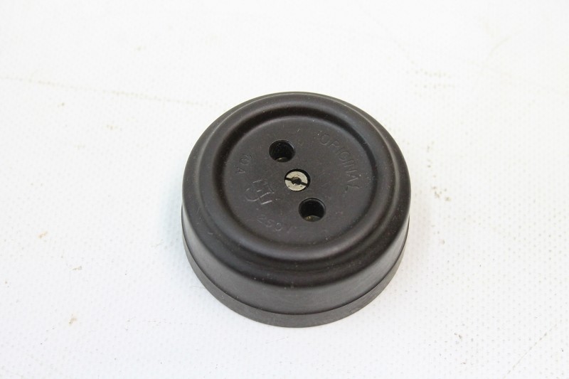 Old Bakelite Socket Round Surface Mount Without Schuko Vintage Art Deco Loft