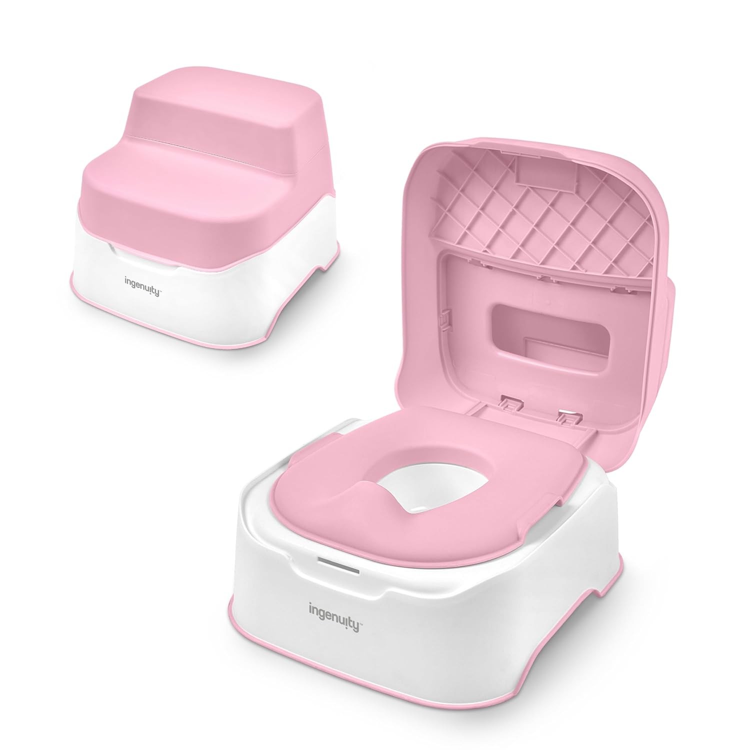 Ingenuity Prepare to Potty 3-in-1 System - Potty Training Toilet, Topper, Step S