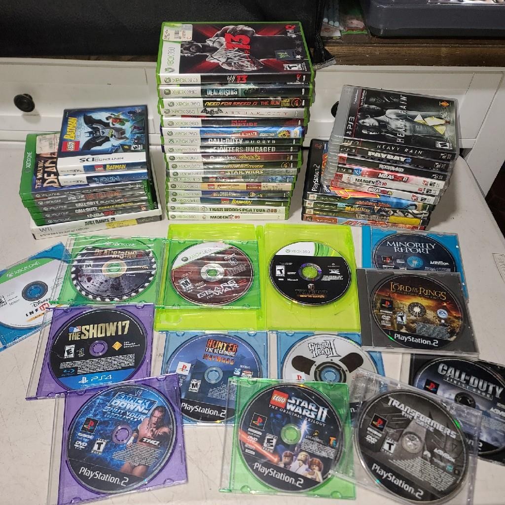 Video Game Lot (XBOX One, 360, PS2, PS3, PS4, Nintendo DS, Wii, Playstation 2,3)