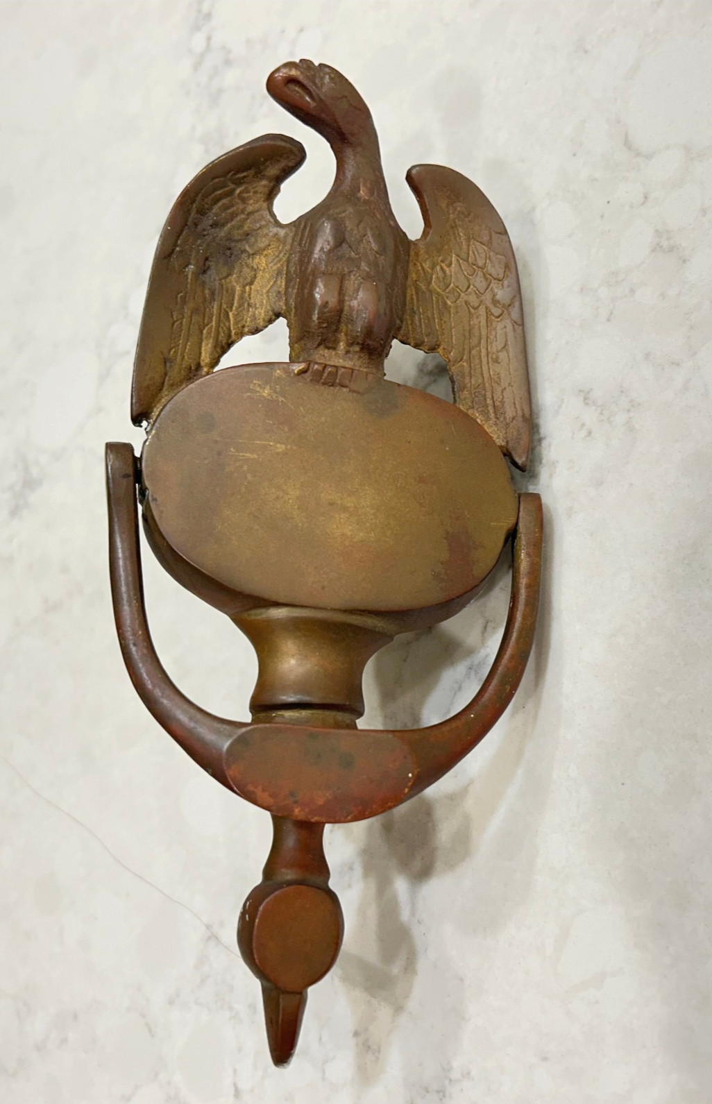 Antique Brass Figurative Federal American Eagle Door Knocker