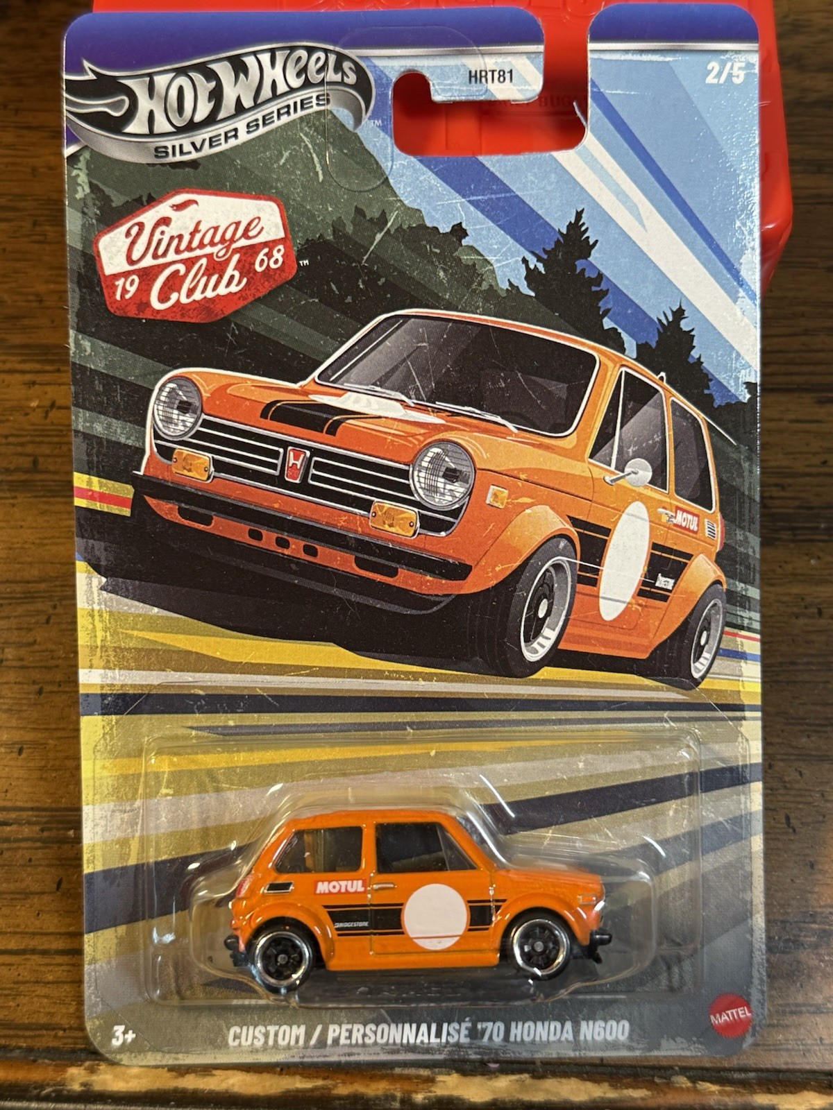 Hot Wheels Silver Series 1968 Vintage Club Custom ‘70 Honda Grand Prix 2/5 New