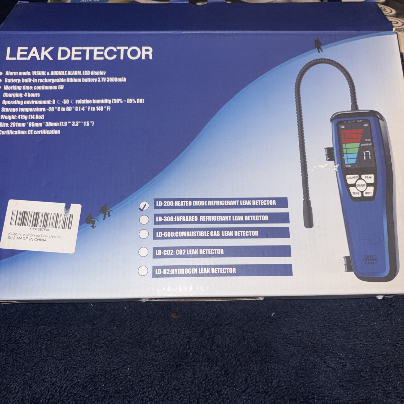 Leak Detector LD-200 Heated Diode Refrigerant Leak Detector