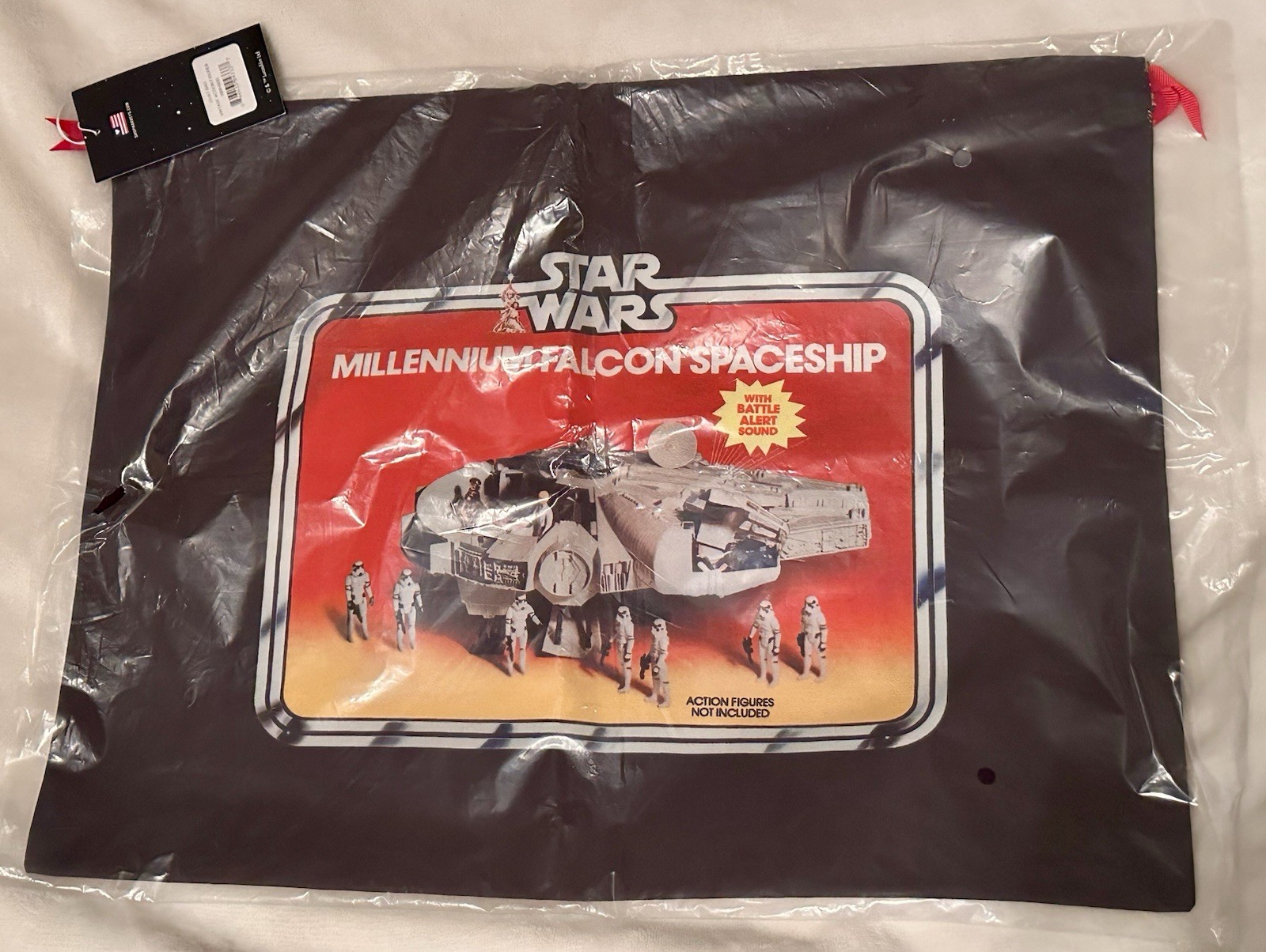 Harveys Star Wars Vintage Action Figures Millennium Falcon Dust Bag Cover New