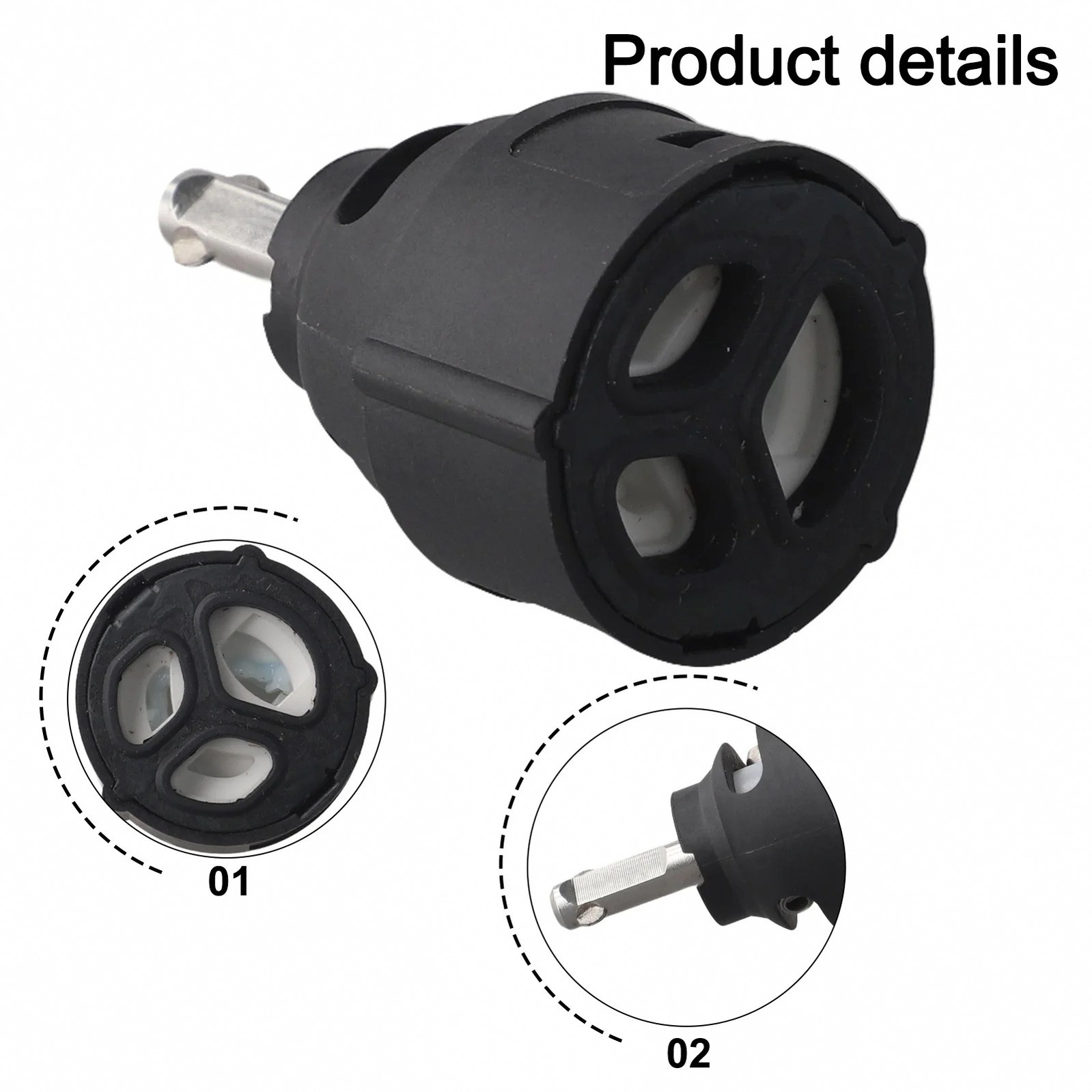 Kitchen Faucet Replacement Cartridge With Stainless Steel Lever For 1255