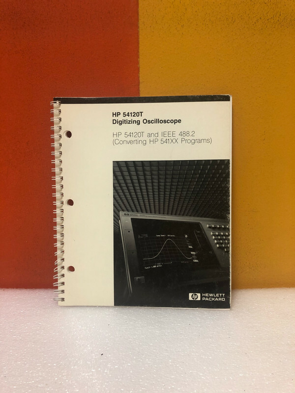 HP 5954-2676 54120T & IEEE 488.2 Digitizing Oscilloscope Manual