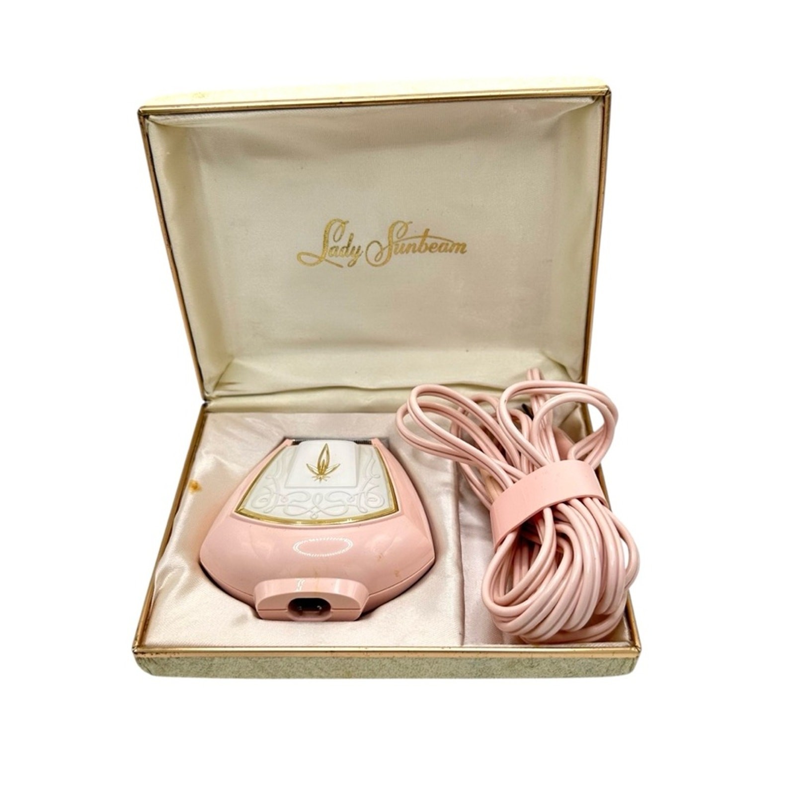 Vintage 60's Lady Sunbeam Shavemaster Pink Electric Shaver