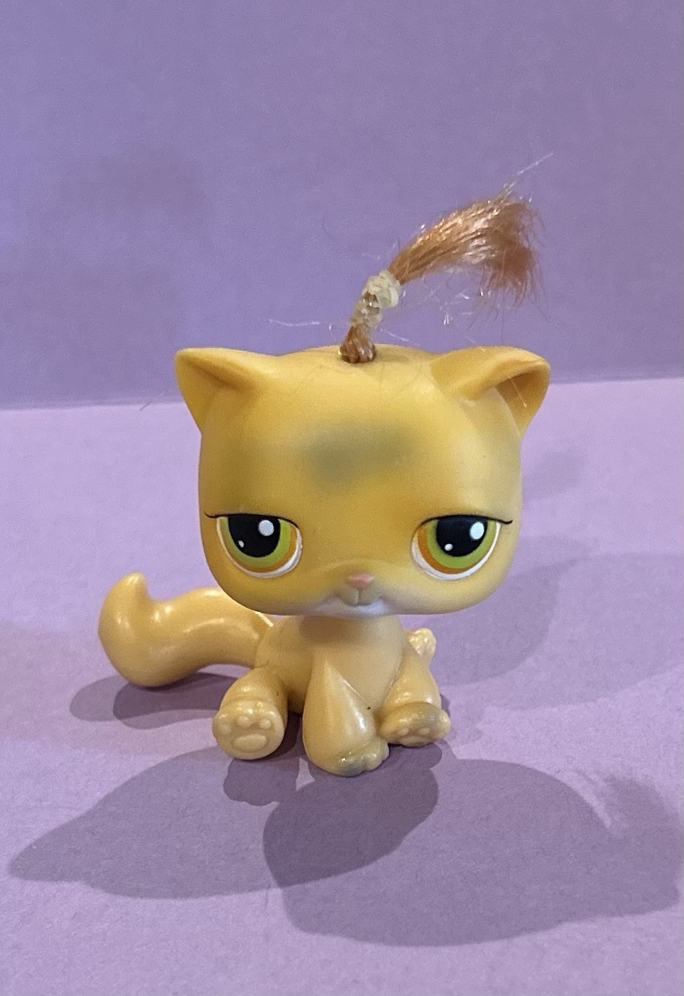 Littlest Pet Shop Yellow Cat #78 Hasbro authentic LPS