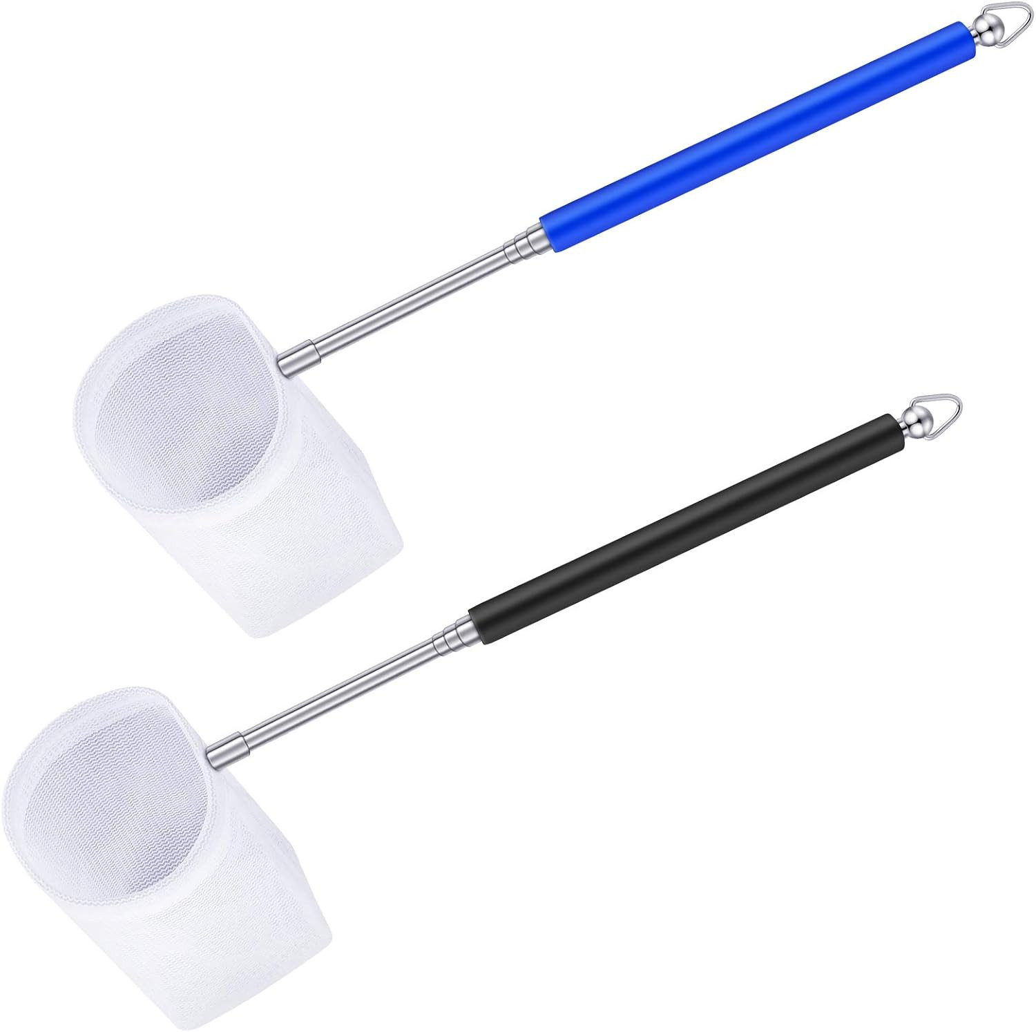 2 Pieces Fish Tank Shrimp Net Extendable Handle Shrimp, Aquarium Stainless Steel