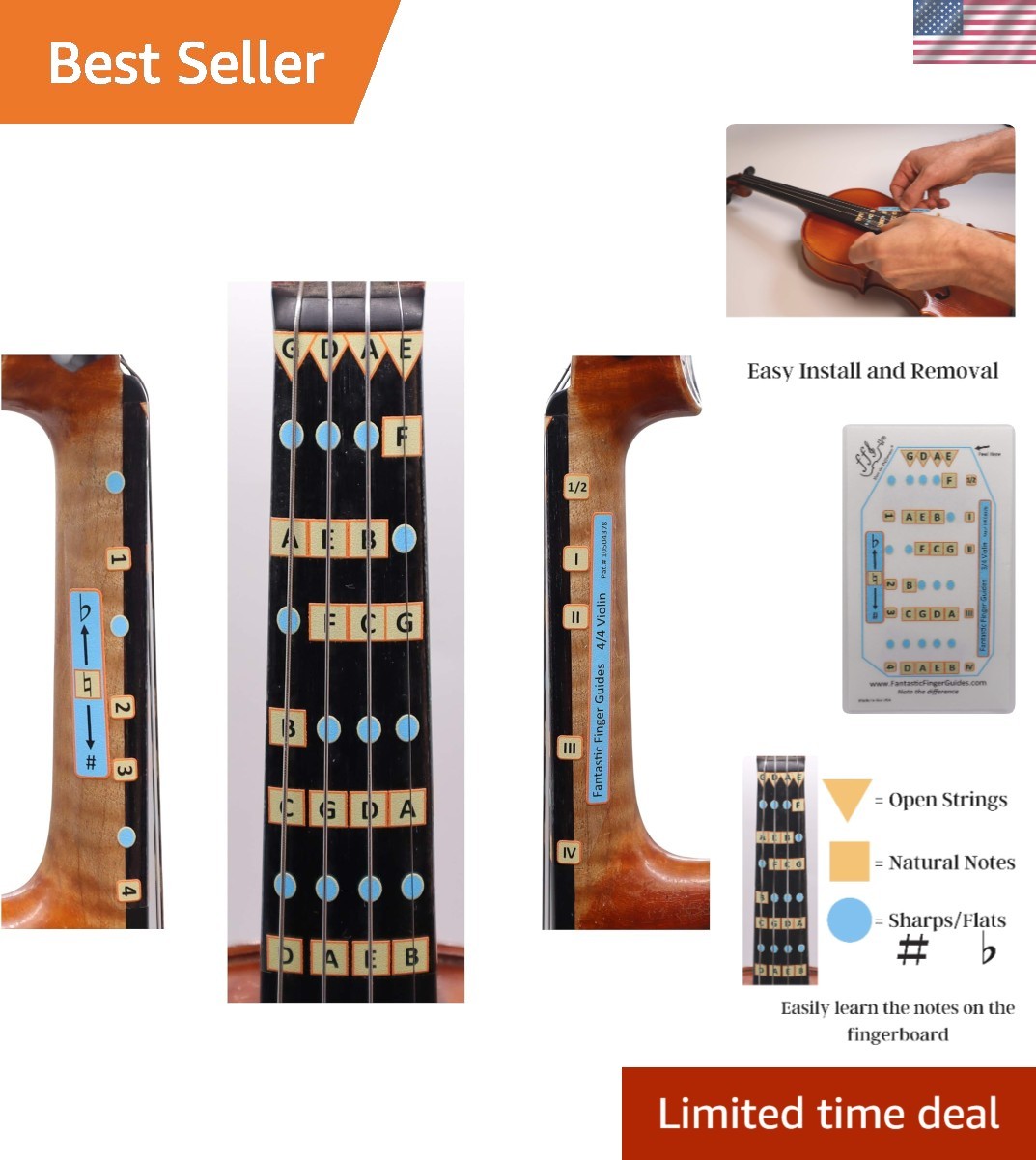 Fantastic Finger Guide for Violins Adult Beginner | Stringed Musical Instrume...