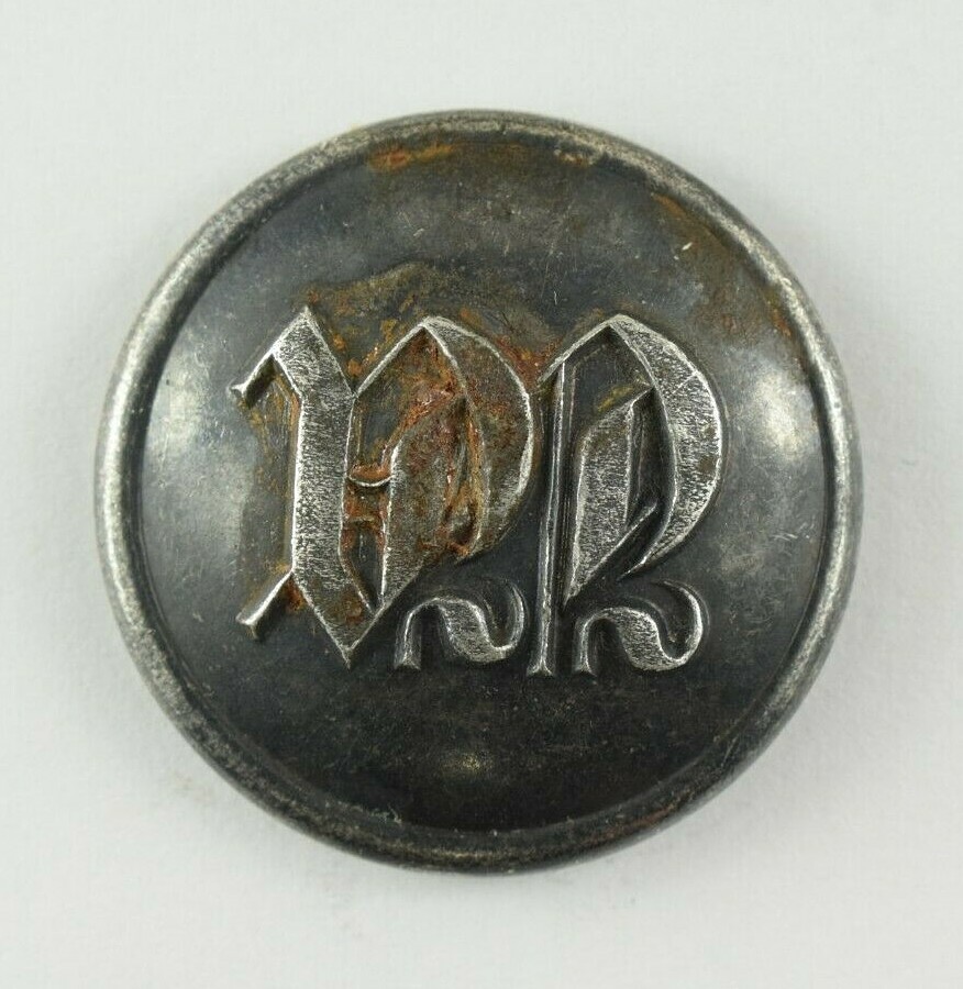 1850s T.A. Business Crest Scovill RMDC Uniform Button Original E4CT