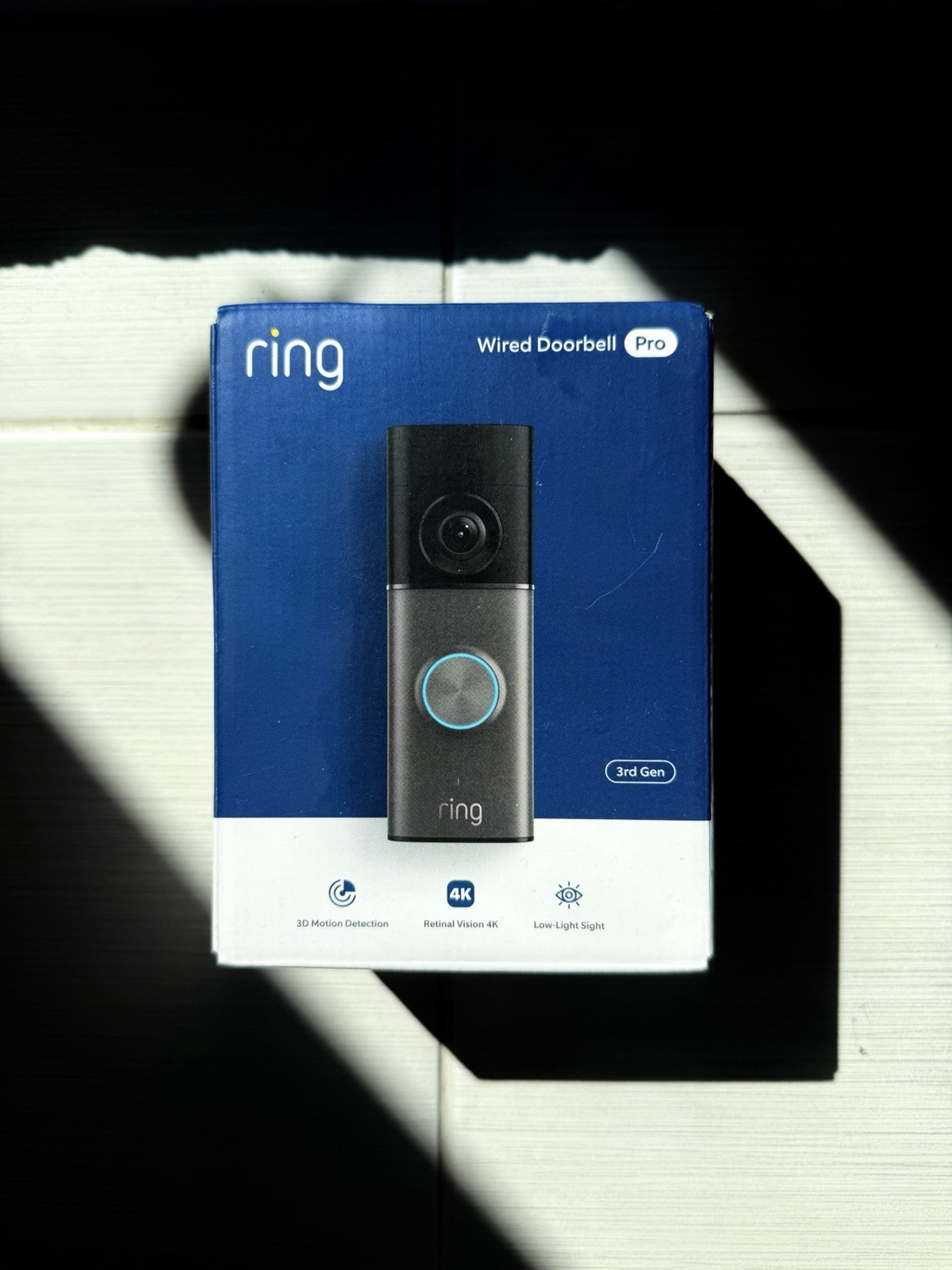 Ring Wired Doorbell Pro (3rd Gen) - 4K Retinal Vision | 3D Motion | Deep Silver