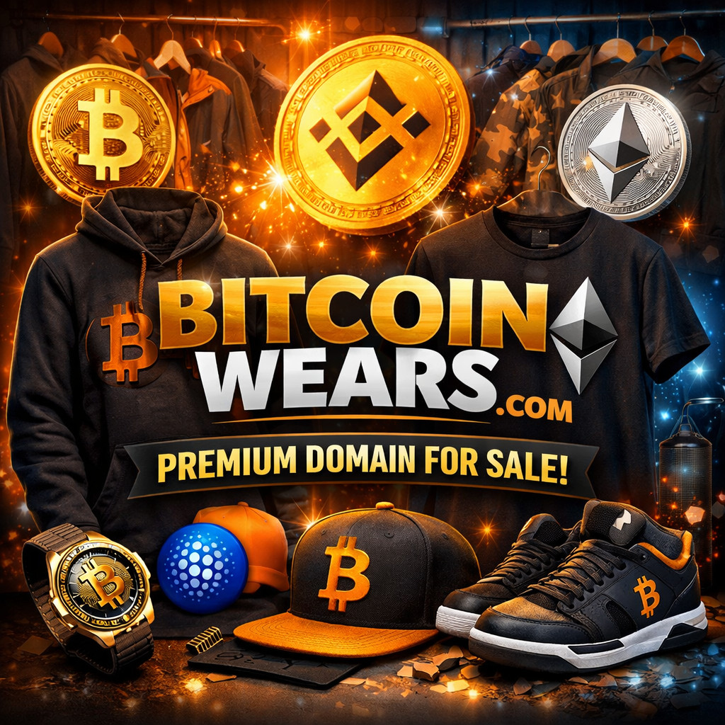 BitcoinWears.com – Premium Crypto Clothing Brand Domain – NFT/Bitcoin Apparel