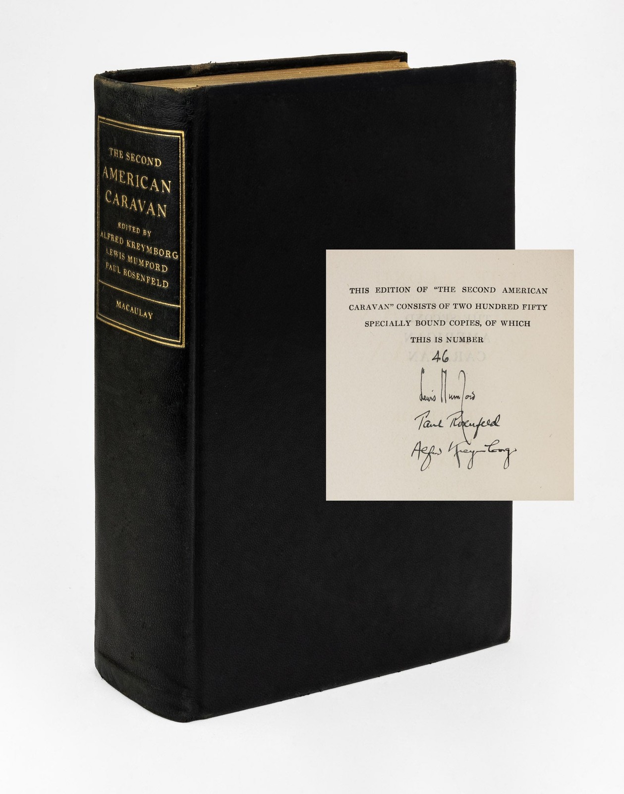 Hart Crane, Sherwood Anderson – The Second American Caravan: A Yearbook… – 1928