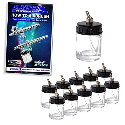  (Pack of 10) TB-002 Empty 3/4 Ounce (22cc) Glass Jar 0.75oz - Glass - 30°