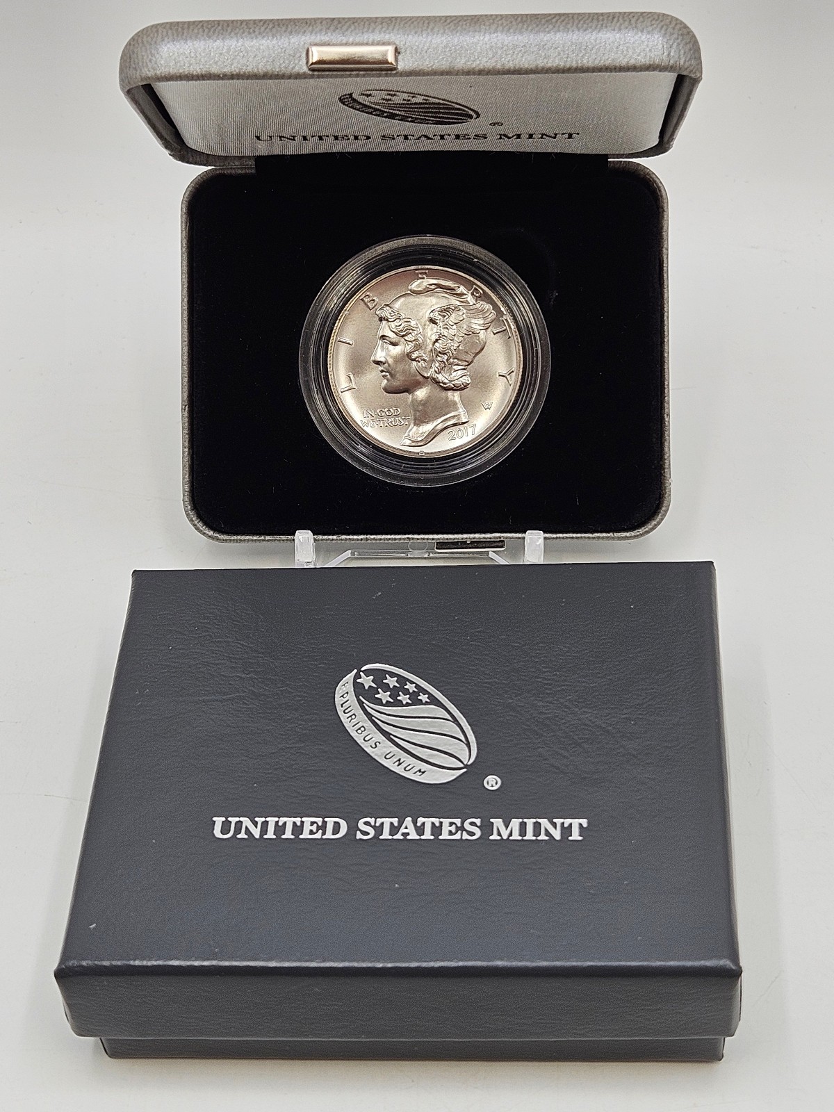 🌟 2017 American 1 oz .9995 Palladium Mercury Eagle Bullion Coin UNC w/Case/Box