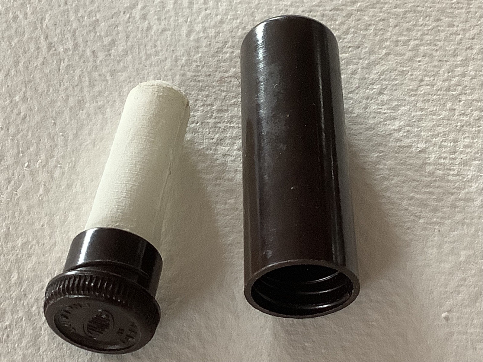 Vintage Shaving Souplex Brand Bakelite Styptic Pencil Complete Made In England