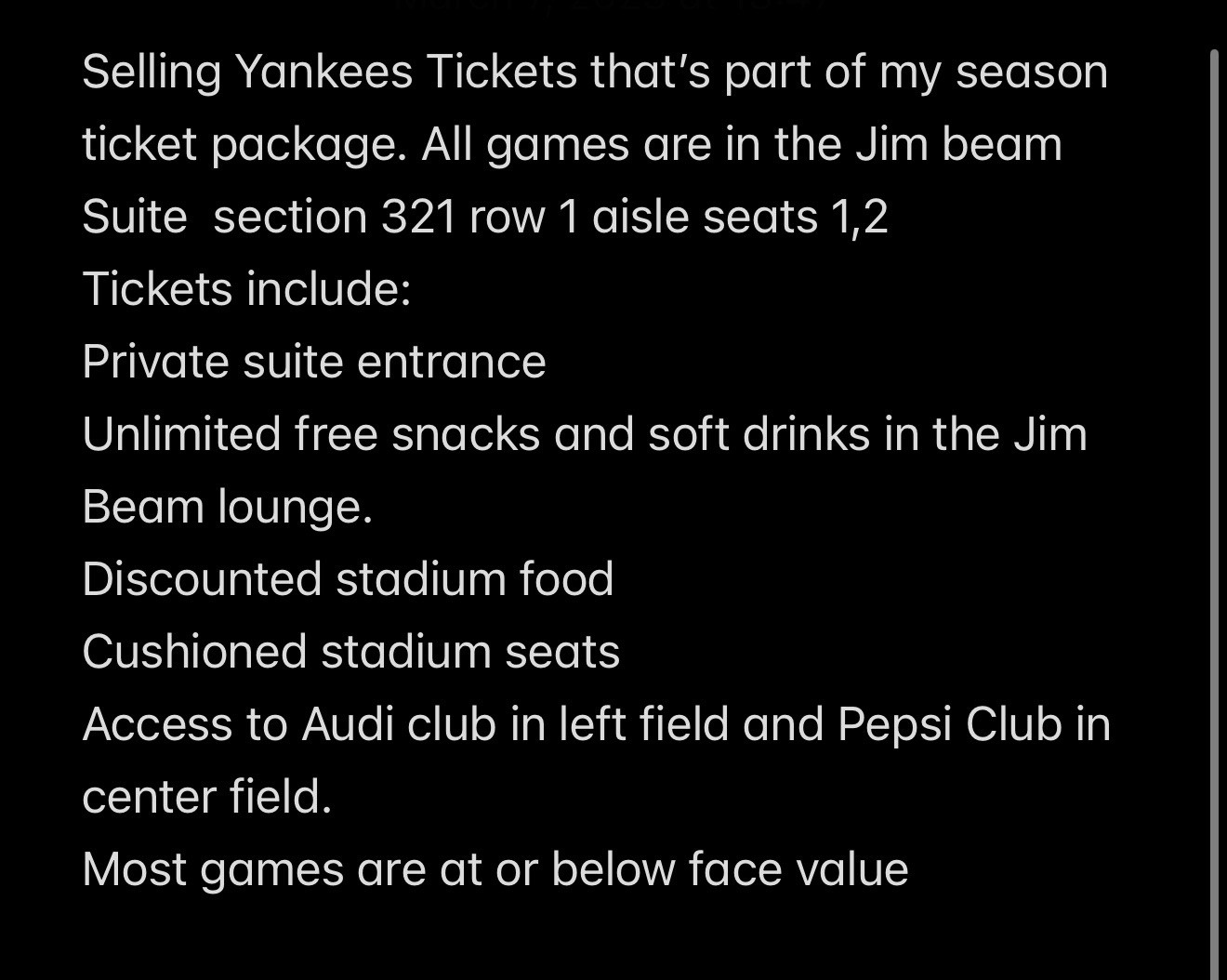 Yankees Tickets Jim Beam Suite