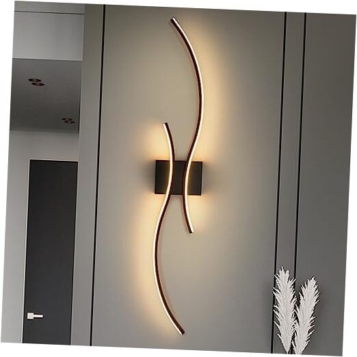 Modern Led Wall Light, 39inch Black Indoor Led Wall Hard-wired Black,3000K