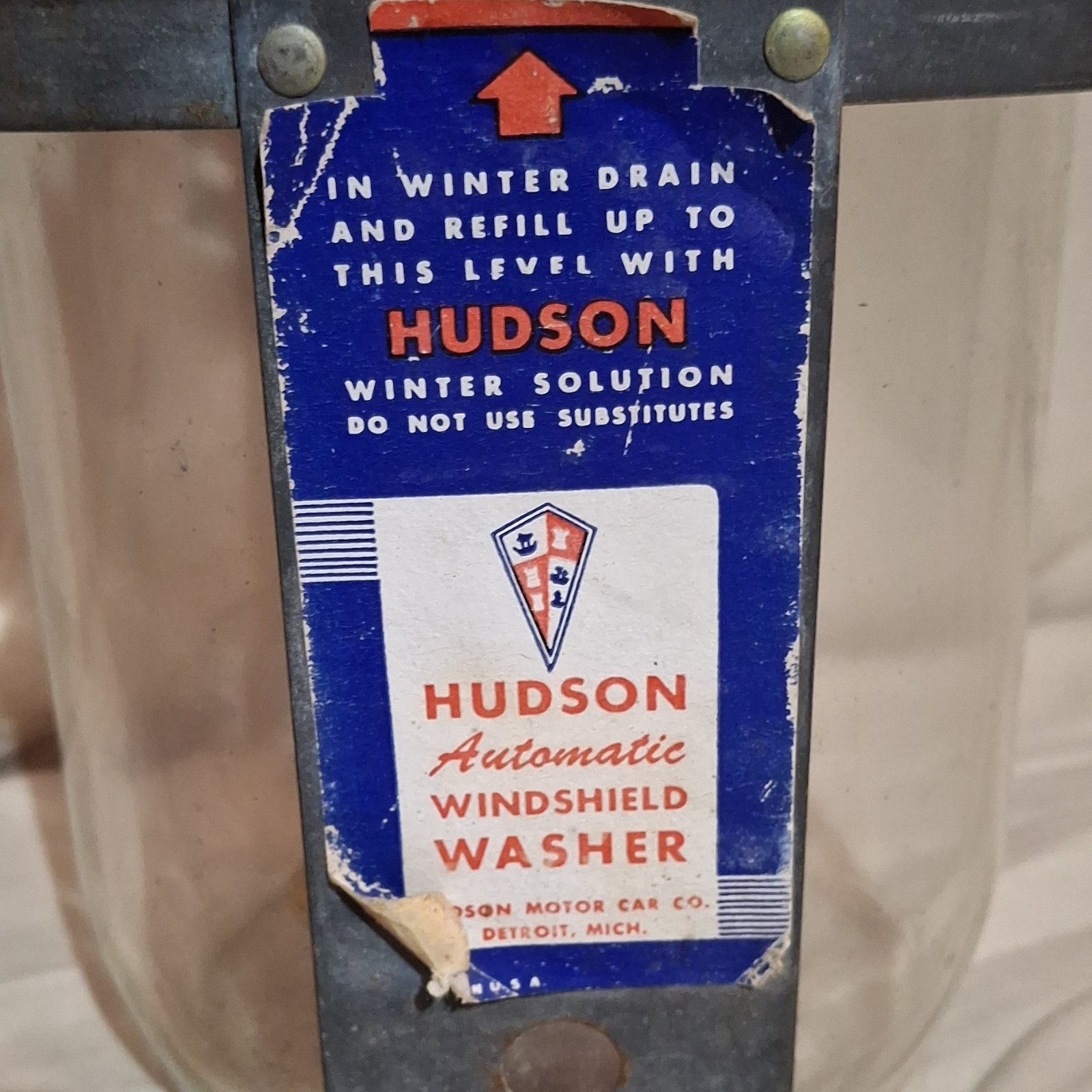 HUDSON Automatic Windshield Washer New Old Stock
