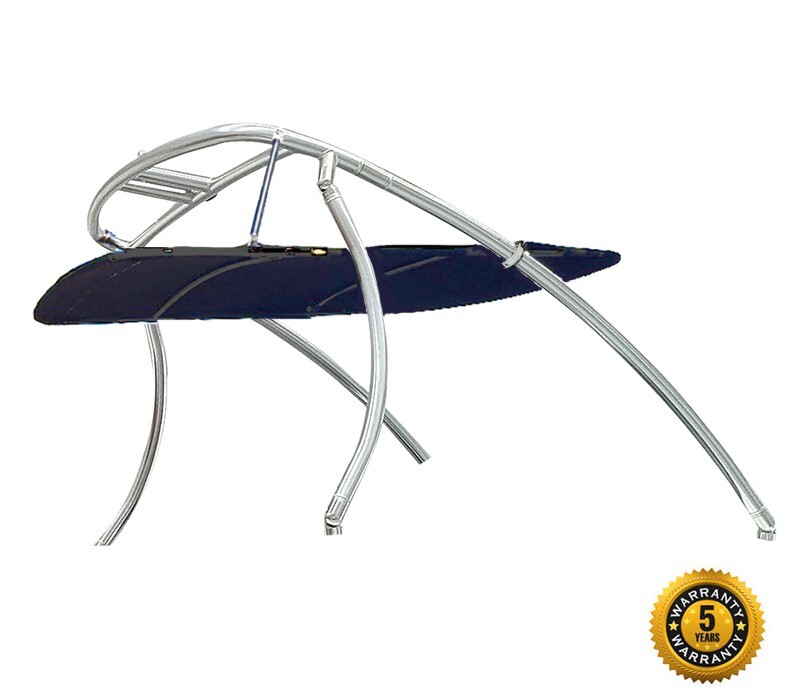 Tower Pkg Indy Liquid Boat Wakeboard Tower Anodized + Tower Bimini Top 5 Yry Wty