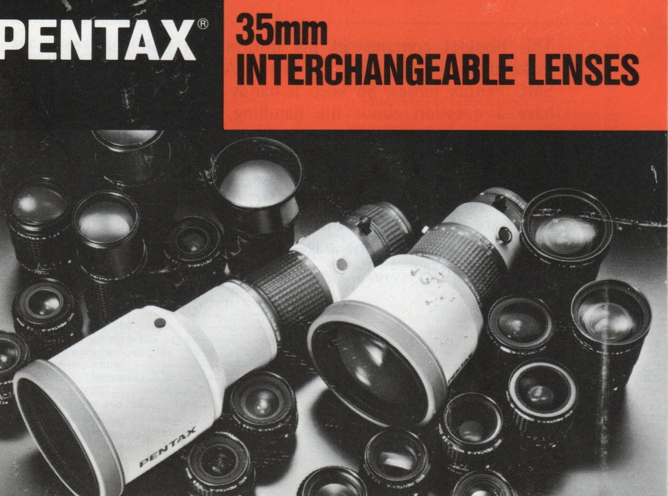Vintage Pentax 35mm Interchangeable Lenses Guide, 1987