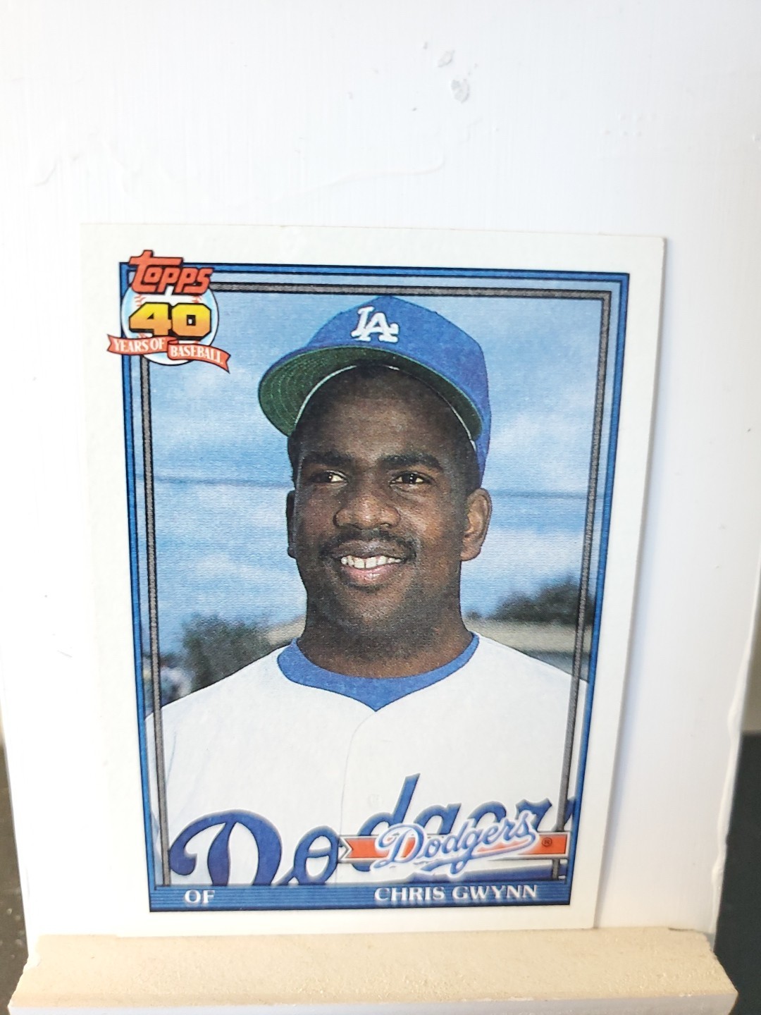 3 Card Lot Of Dodgers Chris Gwynn,Dave Lopes and Willie Davis 60's-70's