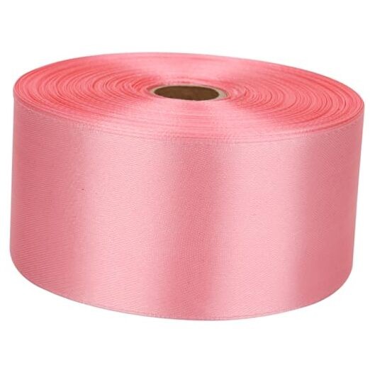 2 inch Satin Ribbon 50 Yards Solid Fabric Ribbons Roll for 2 inches Rose Gold