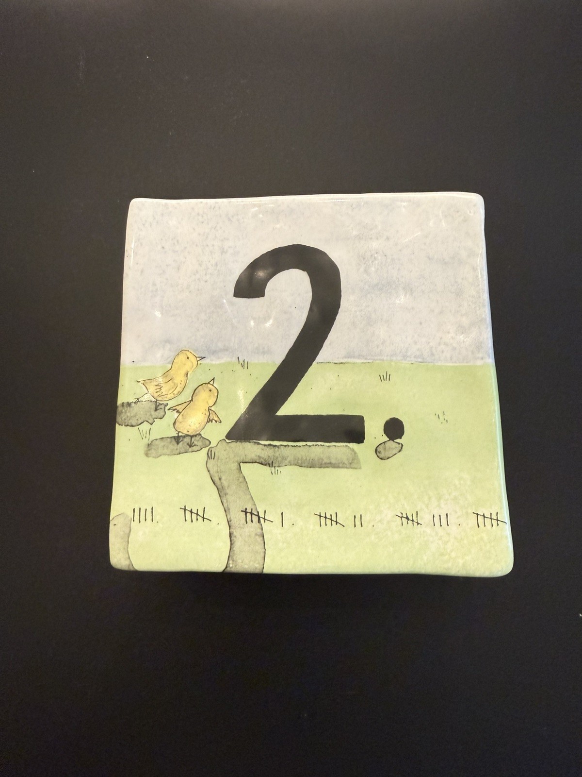 Rae Dunn Hanging Wall Block Number 2 Chicks Nursery Kids Room