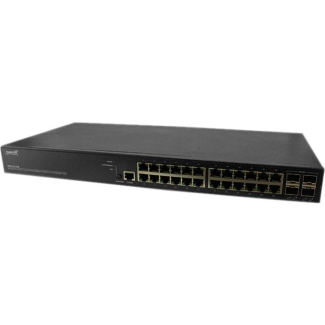 Managed Gigabit Ethernet PoE+ Switch 24 10/100/1000Base-T Ports + 4 1G/10GBase-X