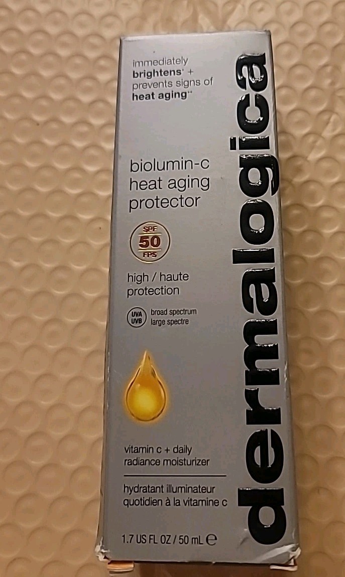 NIB Dermalogica Biolumin-C Heat Aging Protector SPF50 Moisturizer 1.7oz EXP 3/27