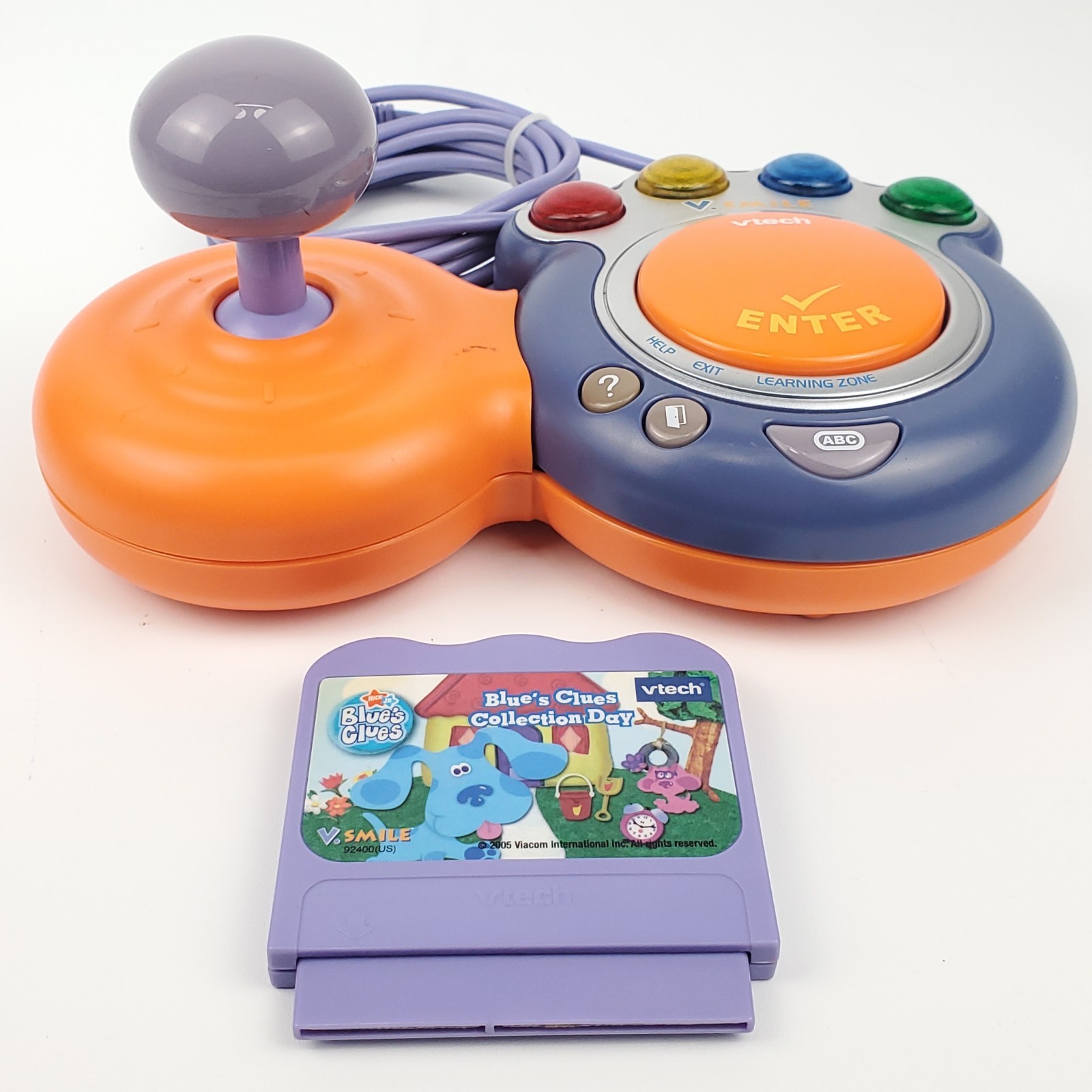  Vtech V.Smile Joystick Game Controller TV Learning System Plus Blues Clues Game