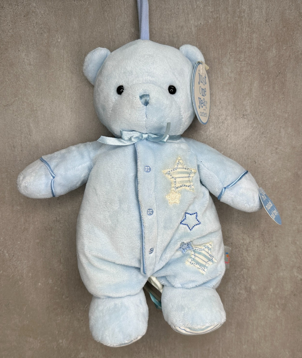Carter's Just One Year Musical Crib Toy Plush Stars Baby Toy w Tags Rockabye