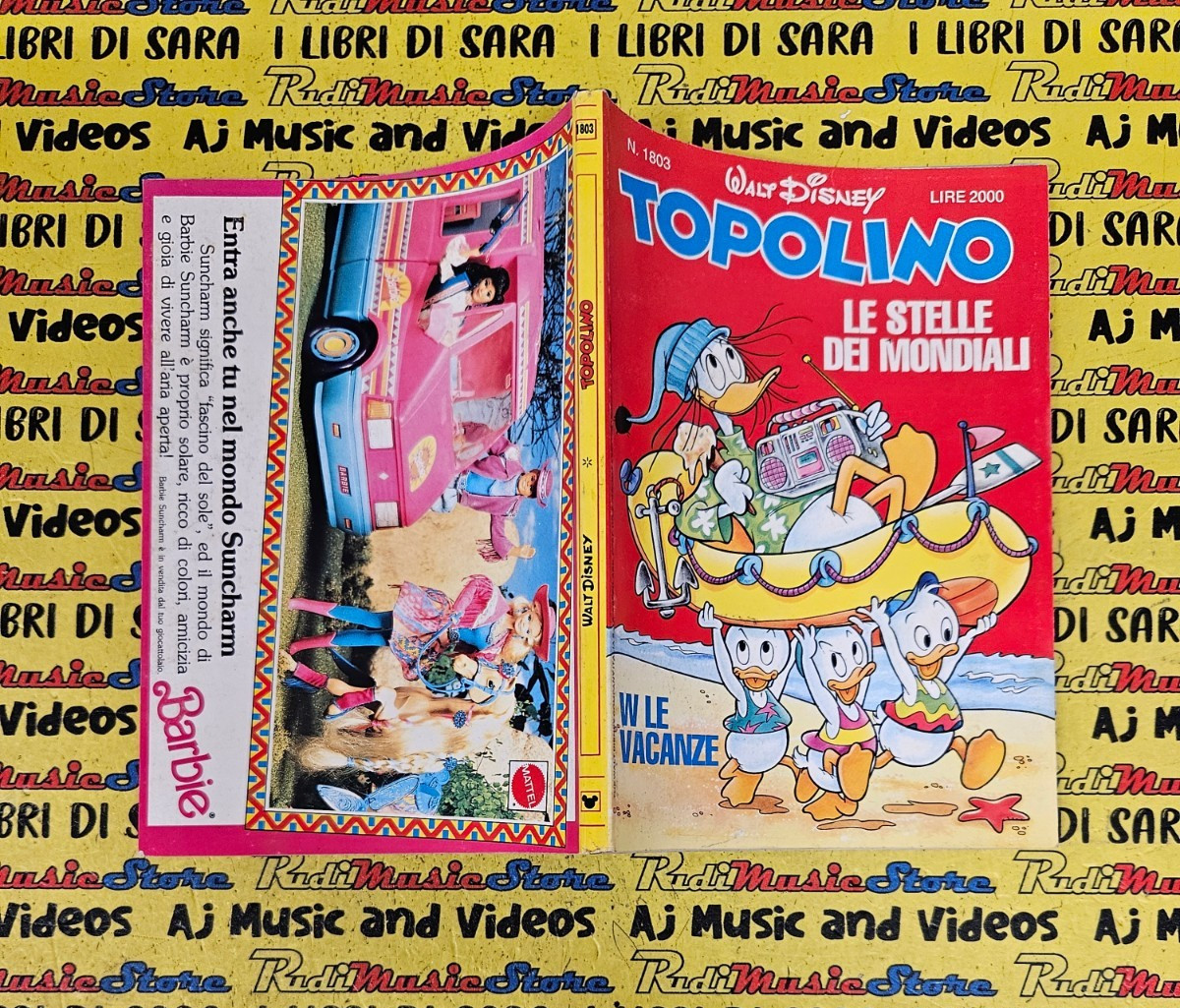 COMICS Comic MICKEY MOUSE No. 1803 June 17, 1990 EROS RAMAZZOTTI BUD SPENCER VIALLI