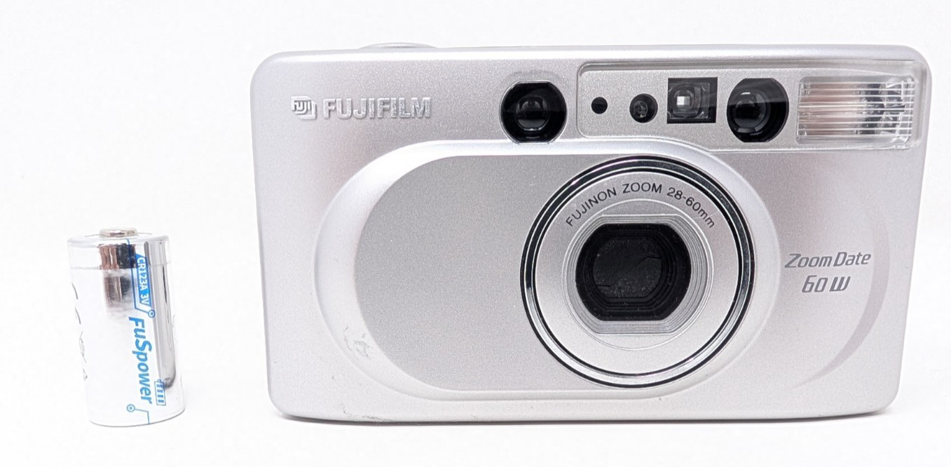 Fujifilm Zoom Date 60W 35mm Point & Shoot Film Camera - Tested without Film