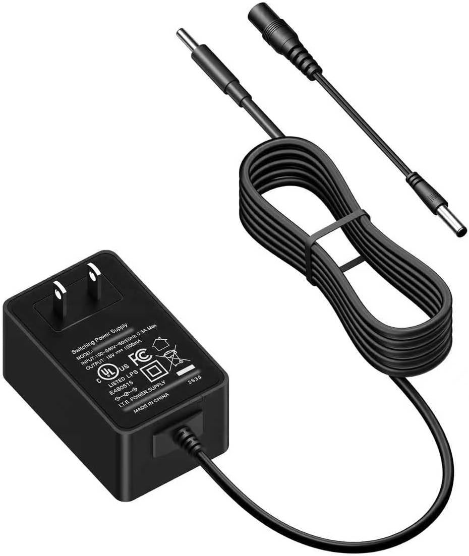 18V Charger for Hypervolt 2/2 Pro/Go/Go 2 Power Cord for Hyperice 2/2 Pro Massag