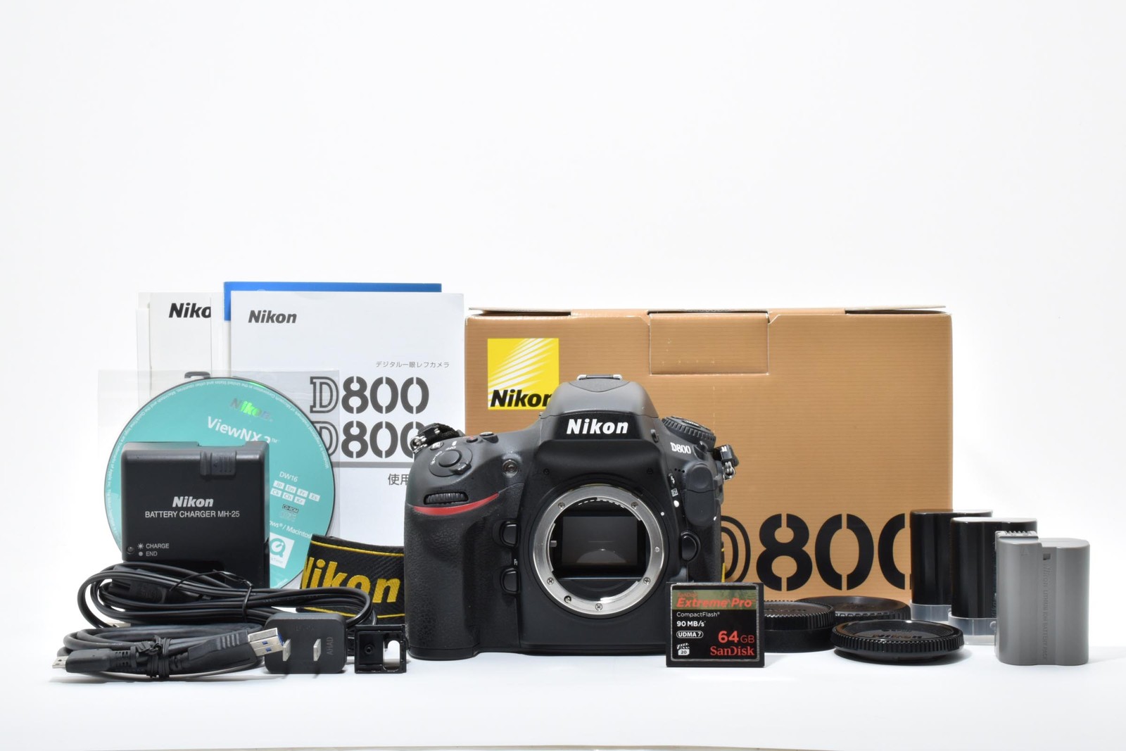 SC/5621 [Top MINT in Box] Nikon D800 36.3MP Digital SLR Camera Body From JAPAN